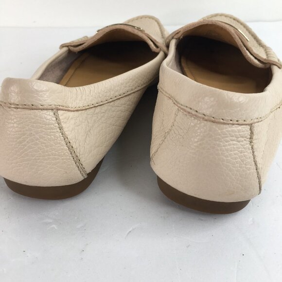 Coach  Fredrica A5175 Beige Pebble Grain Leather Slip On Loafers Size 5.5B - Picture 5 of 8